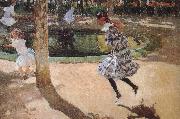 Joaquin Sorolla Elaine and Mary in the skipping Sweden oil painting artist